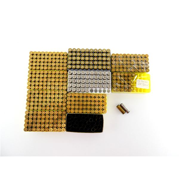 NON-PRIMED ASSORTED BRASS AND NICKEL CASES LOT