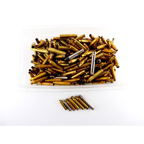 NON-PRIMED ASSORTED BRASS AND NICKEL CASES LOT