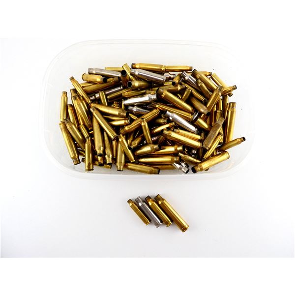 NON-PRIMED ASSORTED BRASS AND NICKEL CASES LOT