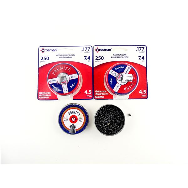 ASSORTED CROSSMAN .177 CALIBER (4.5MM) PELLETS LOT