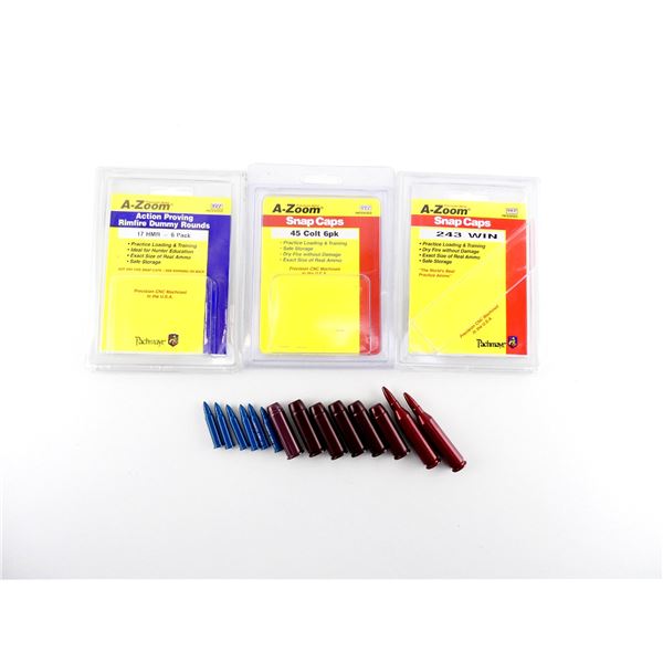 NEW ASSORTED A-ZOOM SNAP CAPS LOT