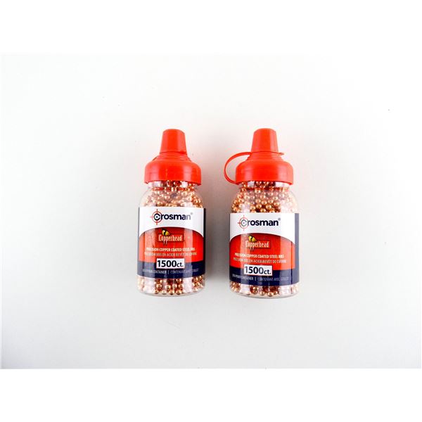 CROSMAN COPPERHEAD PRECISION COPPER COATED STEEL BBS LOT