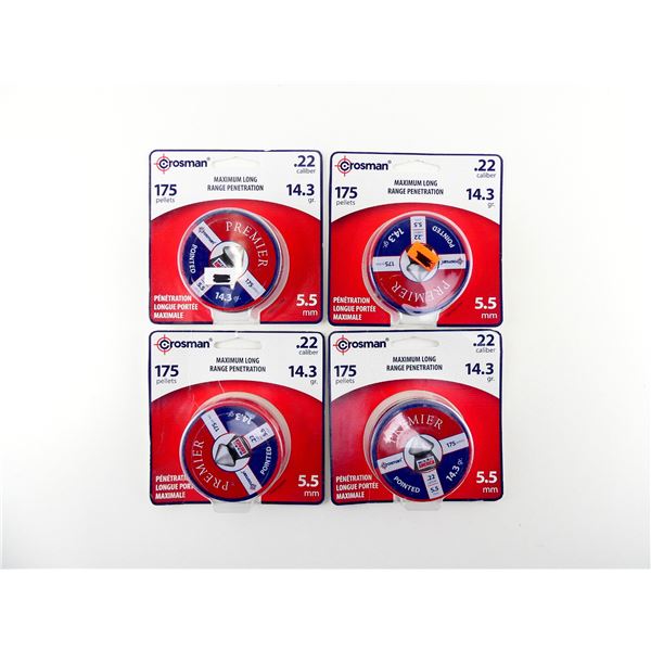 CROSMAN .22 CALIBER (5.5MM) PELLETS LOT