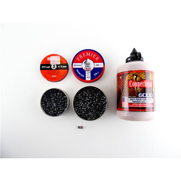 ASSORTED BB'S AND .177 CALIBER PELLETS LOT