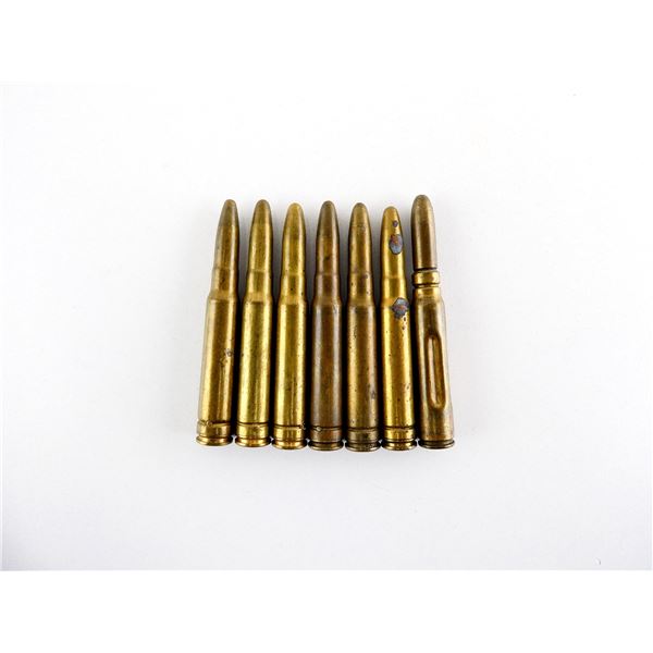 UNKNOWN MILITARY 8MM MAUSER DUMMY RNDS LOT,