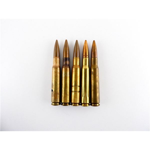 ASSORTED CANADIAN MILITARY .50 BMG DUMMY RNDS LOT