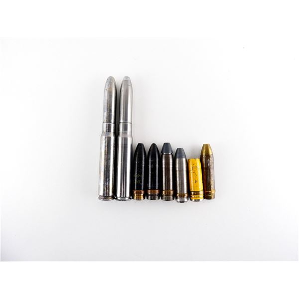 ASSORTED MILITARY 20MM HISPANO SUIZA DRILL RNDS AND PROJECTILES LOT