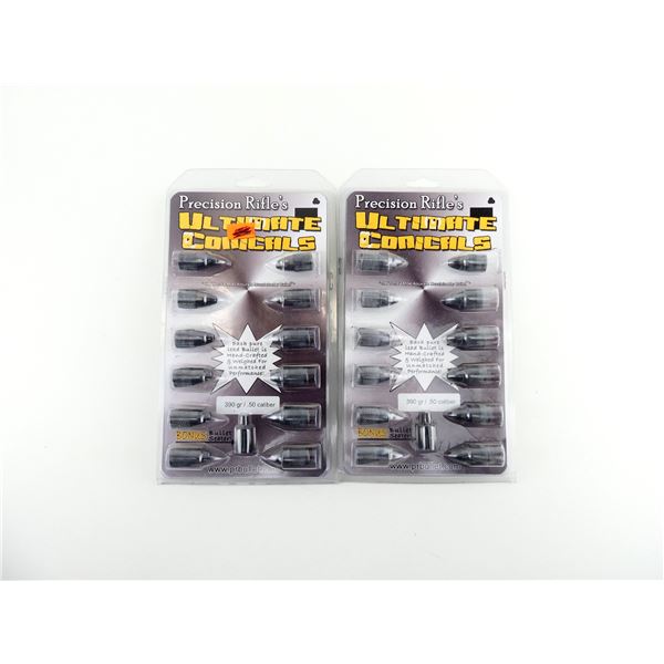 PRECISION RIFLE .50 CALIBER MUZZLELOADER BULLETS LOT