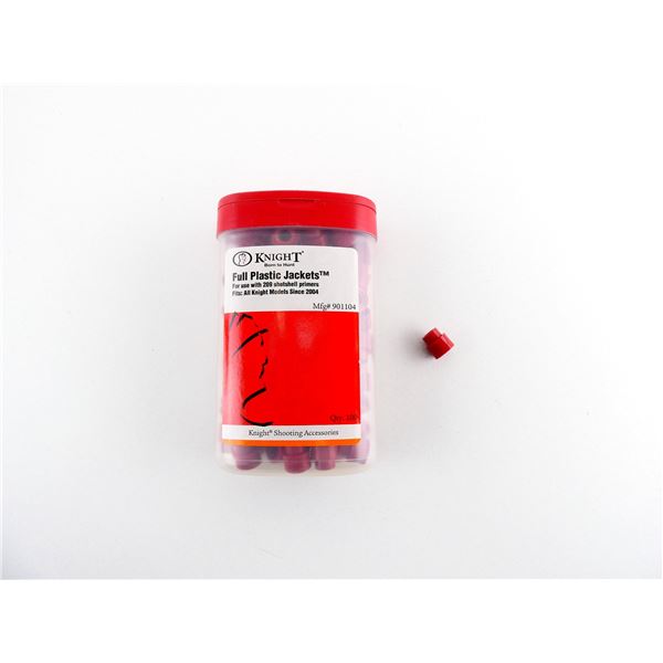 KNIGHT FULL PLASTIC JACKETS FOR USE WITH 209 SHOT SHELL PRIMERS LOT