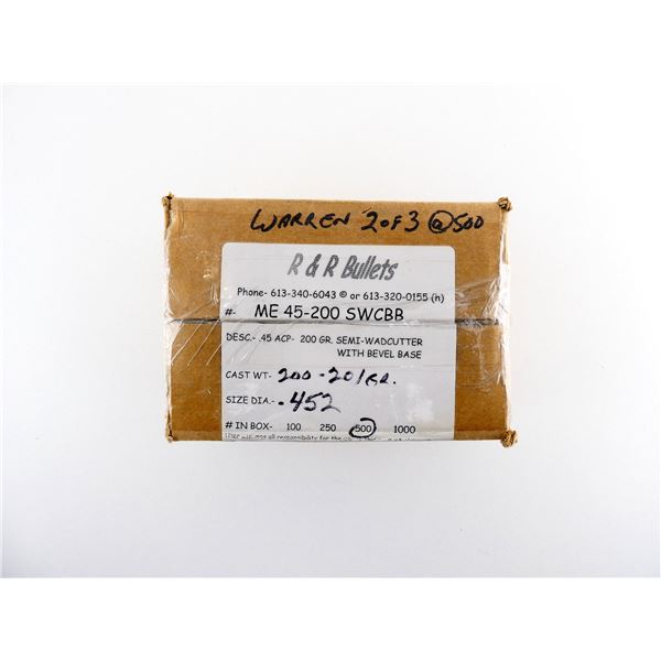 R & R BULLETS .45 ACP BULLETS LOT