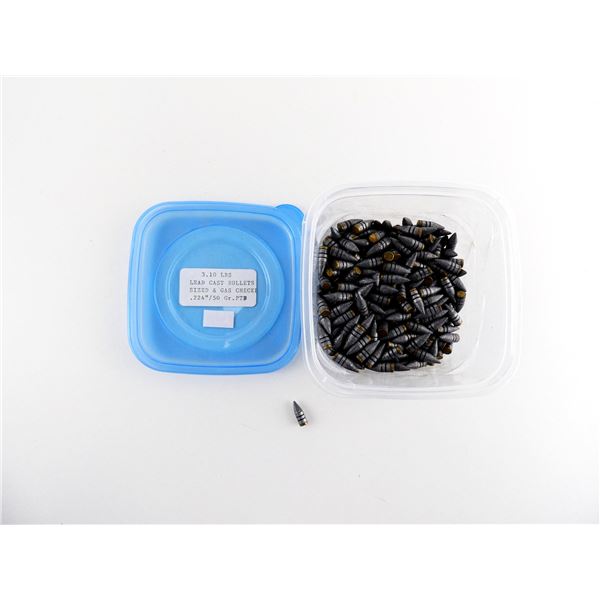 UNKNOWN .22 CALIBER LEAD CAST  BULLETS LOT