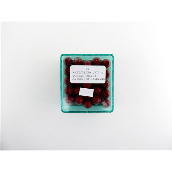 UNKNOWN CAST .577 SNIDER BULLETS LOT