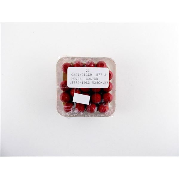 UNKNOWN CAST .577 SNIDER BULLETS LOT