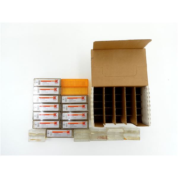 COLLECTIBLE EMPTY ASSORTED PLASTIC AMMO BOXES LOT