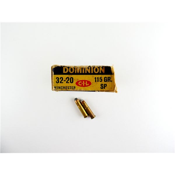 COLLECTIBLE ASSORTED .32-20 WIN AMMO LOT