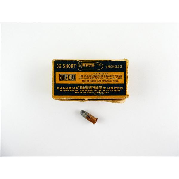 COLLECTIBLE CIL .32 SHORT RF AMMO LOT