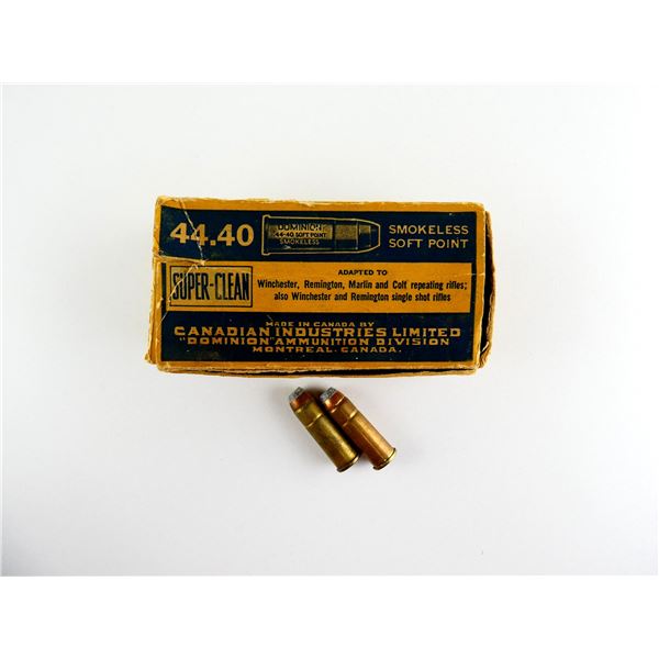 COLLECTIBLE ASSORTED DOMINION .44-40 WIN AMMO LOT