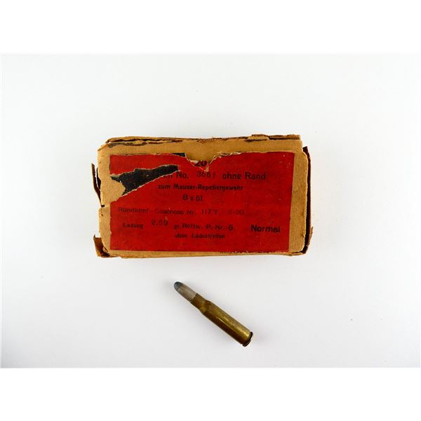 COLLECTIBLE DWM 5X51MM MAUSER AMMO LOT