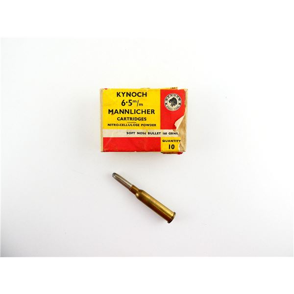 COLLECTIBLE KYNOCH 6.5MM MANNLICHER AMMO LOT