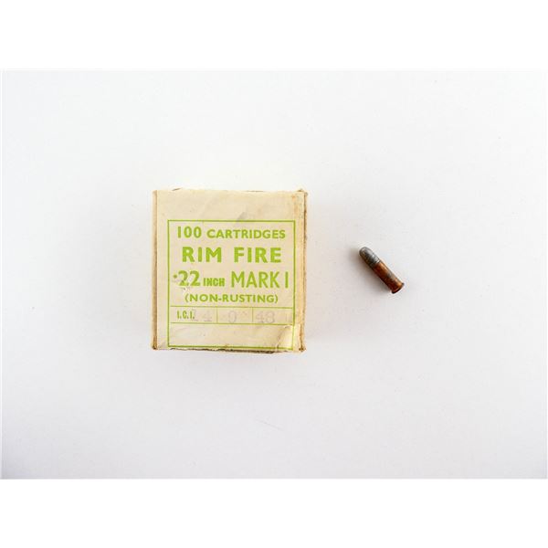 COLLECTIBLE KYNOCH ICI .22 LR MARK I AMMO LOT