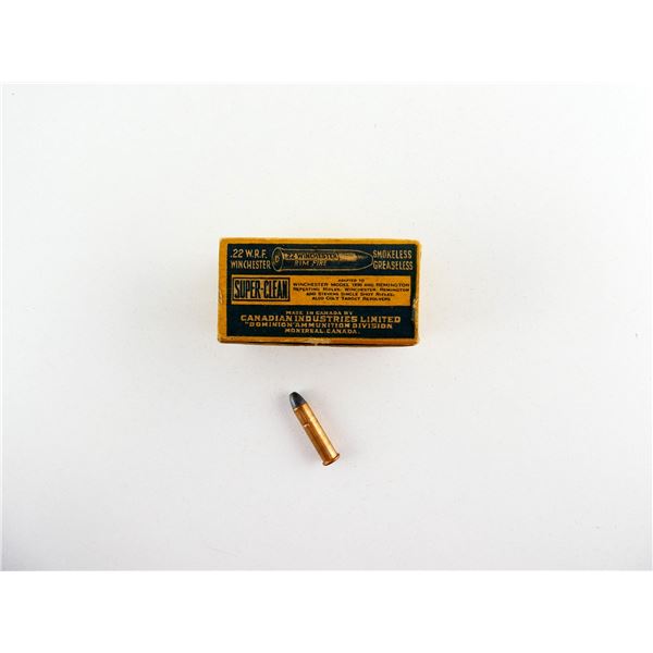 COLLECTIBLE CIL .22 W.R.F. AMMO LOT