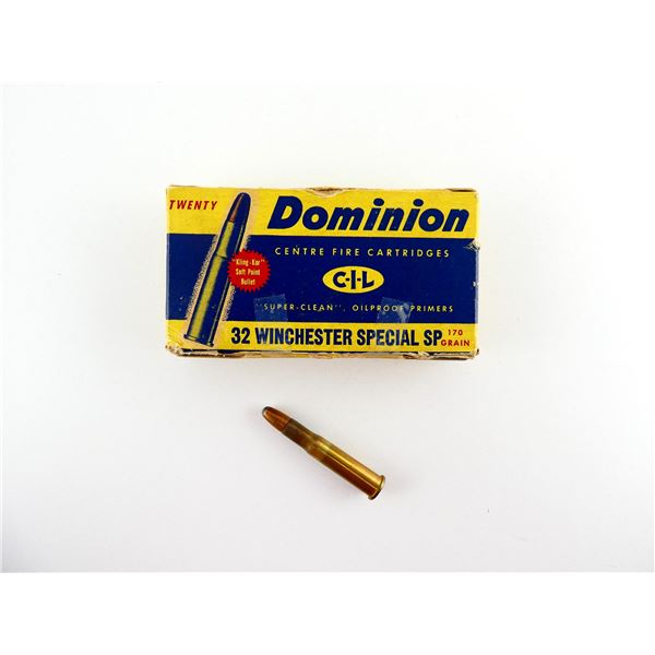 COLLECTIBLE DOMINION .32 WIN SPL AMMO LOT