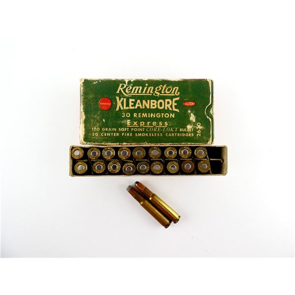 COLLECTIBLE ASSORTED .30 REM AMMO LOT