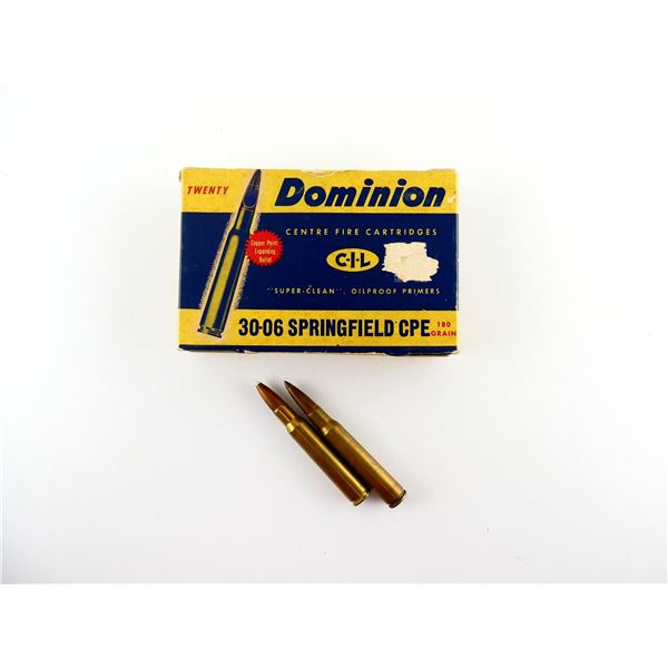 COLLECTIBLE DOMINION .30-06 SPRG AMMO LOT