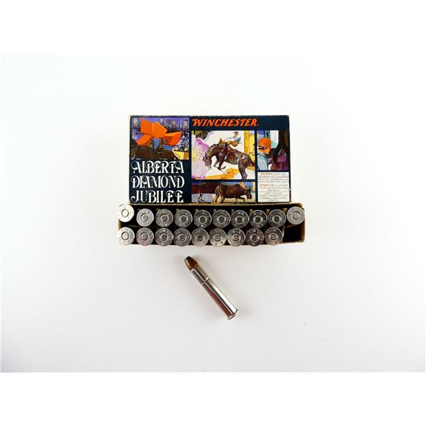 COLLECTIBLE WINCHESTER ALBERTA DIAMOND JUBILEE .38-55 WIN AMMO LOT