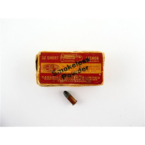 COLLECTIBLE CIL .32 SHORT RF AMMO LOT