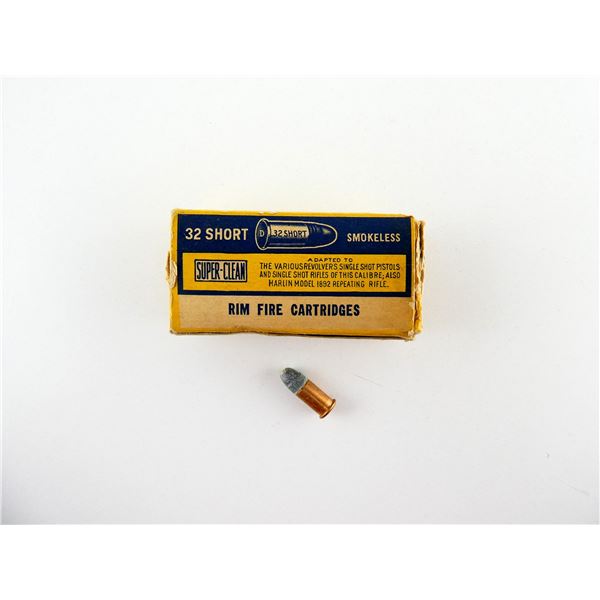 COLLECTIBLE CIL .32 SHORT RF AMMO LOT