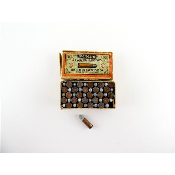 COLLECTIBLE PETERS .32 LONG RF AMMO LOT