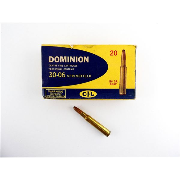COLLECTIBLE DOMINION .30-06 SPRG AMMO LOT