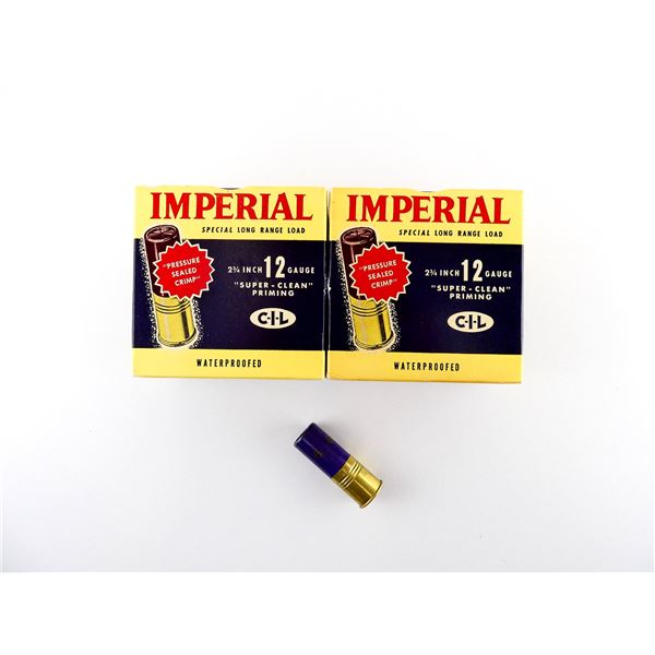 COLLECTIBLE IMPERIAL 12 GAUGE 2 3/4' SHOT SHELL AMMO LOT