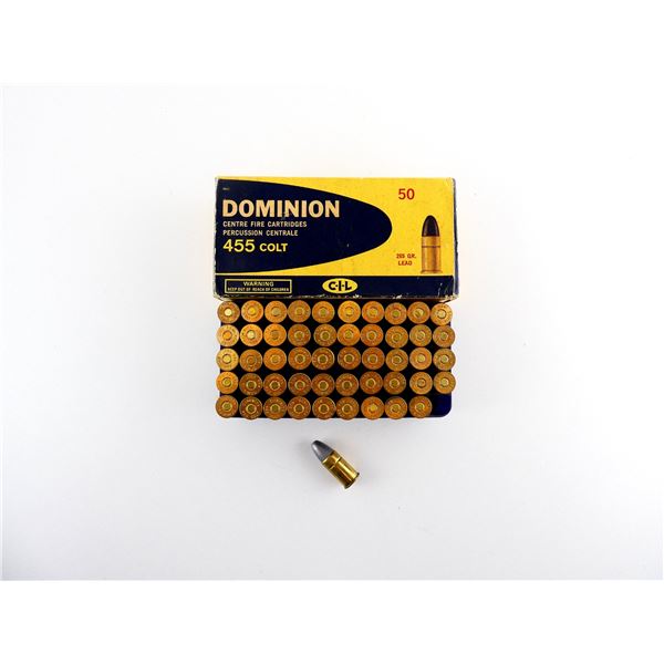 COLLECTIBLE DOMINION .455 COLT AMMO LOT