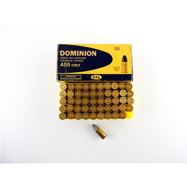 COLLECTIBLE DOMINION .455 COLT AMMO LOT