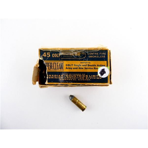 COLLECTIBLE DOMINION .45 COLT AMMO LOT