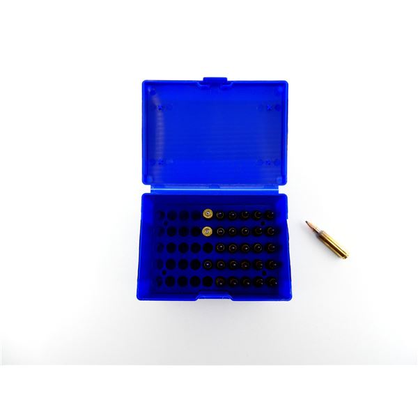 RELOADED ASSORTED .284 WIN AMMO AND NON-PRIMED BRASS CASES LOT