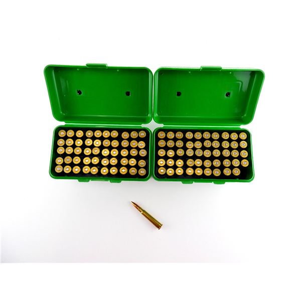 RELOADED ASSORTED .303 BR AMMO AND NON-PRIMED BRASS CASES LOT