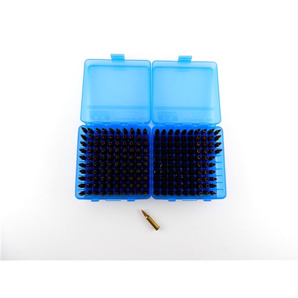 RELOADED ASSORTED .17 HORNET AMMO AND NON-PRIMED BRASS CASES LOT