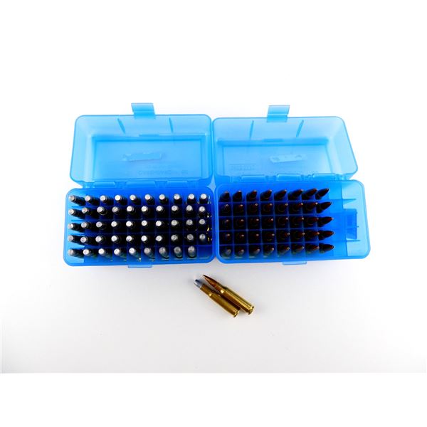 RELOADED ASSORTED .30-30 WIN AND .308 WIN AMMO LOT