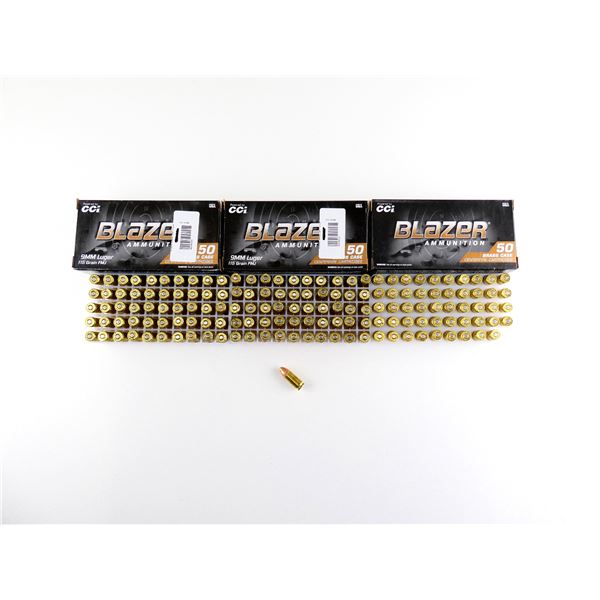 BLAZER 9MM LUGER AMMO LOT