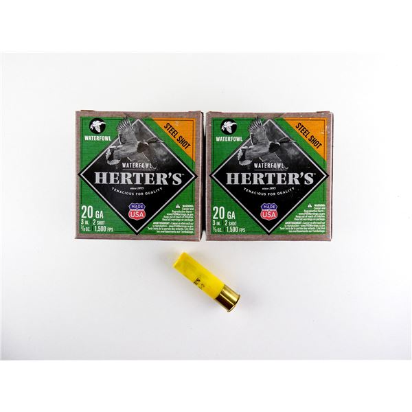 HERTER'S 20 GAUGE 3" SHOT SHELL AMMO LOT