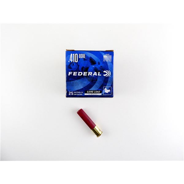 FEDERAL GAME LOAD .410 GAUGE 2 1/2" SHOT SHELL AMMO LOT