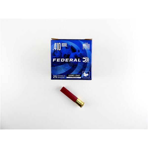 FEDERAL GAME LOAD .410 GAUGE 2 1/2" SHOT SHELL AMMO LOT