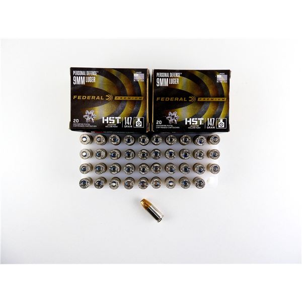 FEDERAL PREMIUM 9MM LUGER AMMO LOT