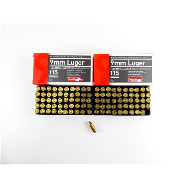 AGUILA 9MM LUGER AMMO LOT
