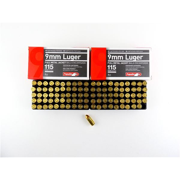 AGUILA 9MM LUGER AMMO LOT