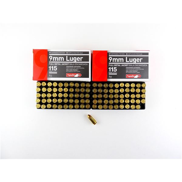 AGUILA 9MM LUGER AMMO LOT