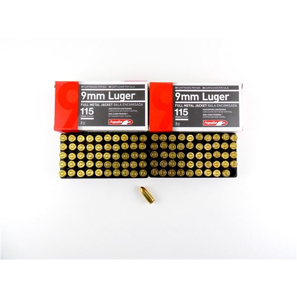 AGUILA 9MM LUGER AMMO LOT